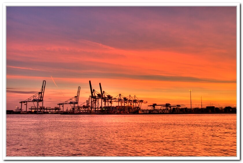 Rotterdamse haven in HDR Thijs Schouten Fotografie