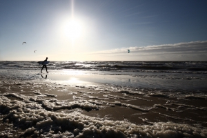 Lonely surfer