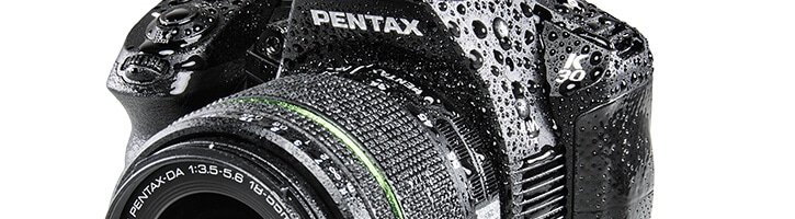 Spat water dichte pentax camera