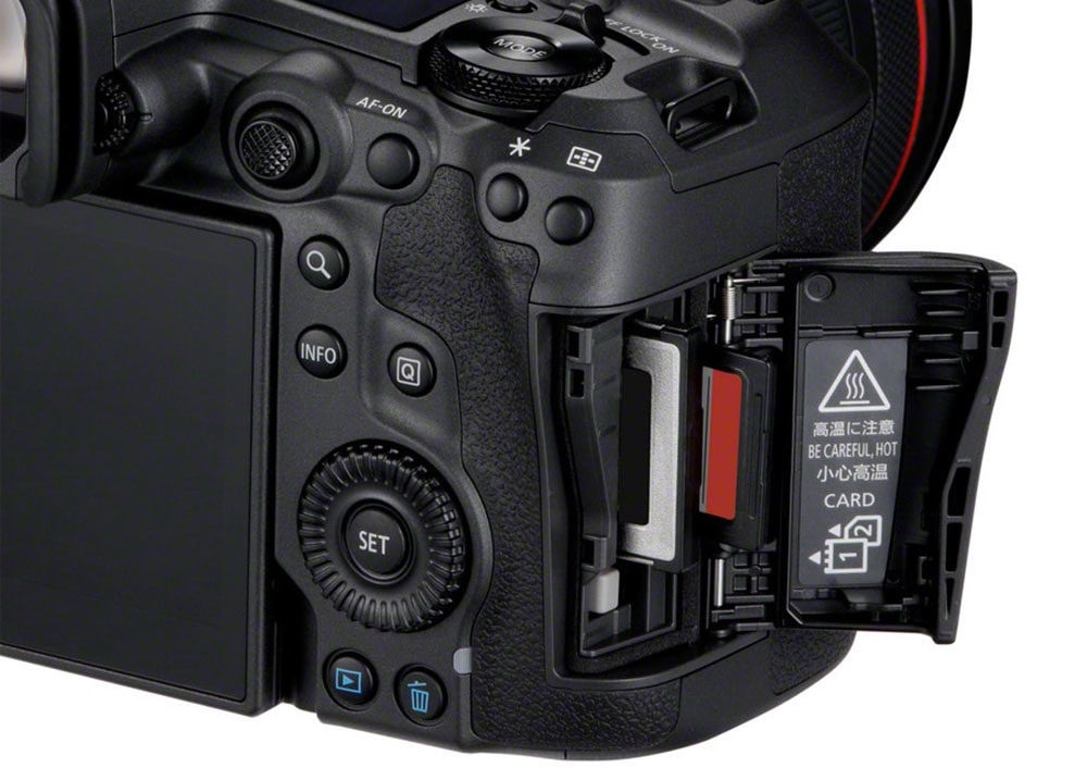 Canon EOS R5 mk II geheugenkaarten