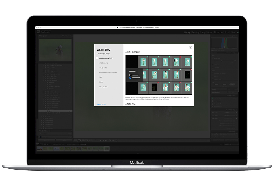 assisted culling Adobe Lightroom