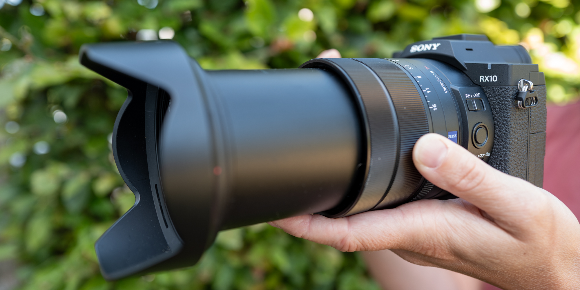 De Sony RX10 V in gebruik