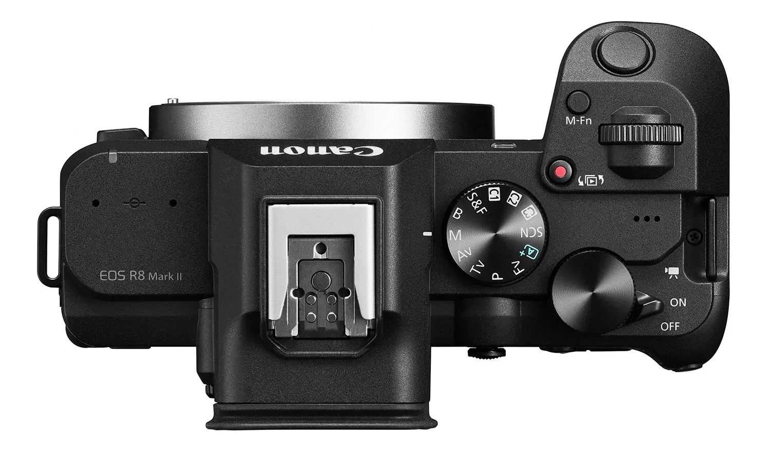 canon r8 mark ii bovenkant