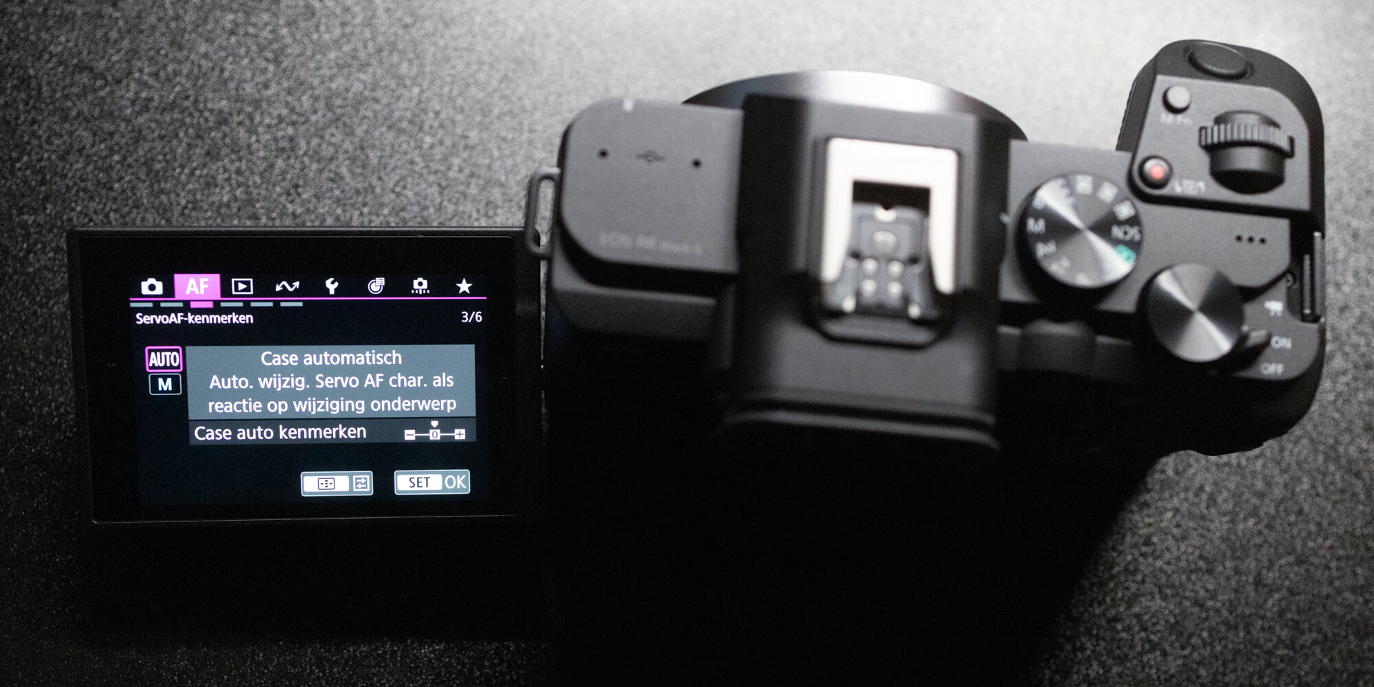 tracking gevoeligheid instellen op de Canon EOS R8 Mark II
